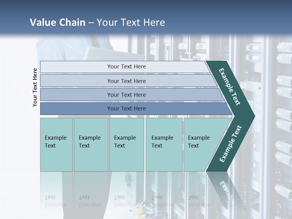Rack Lan Technology PowerPoint Template