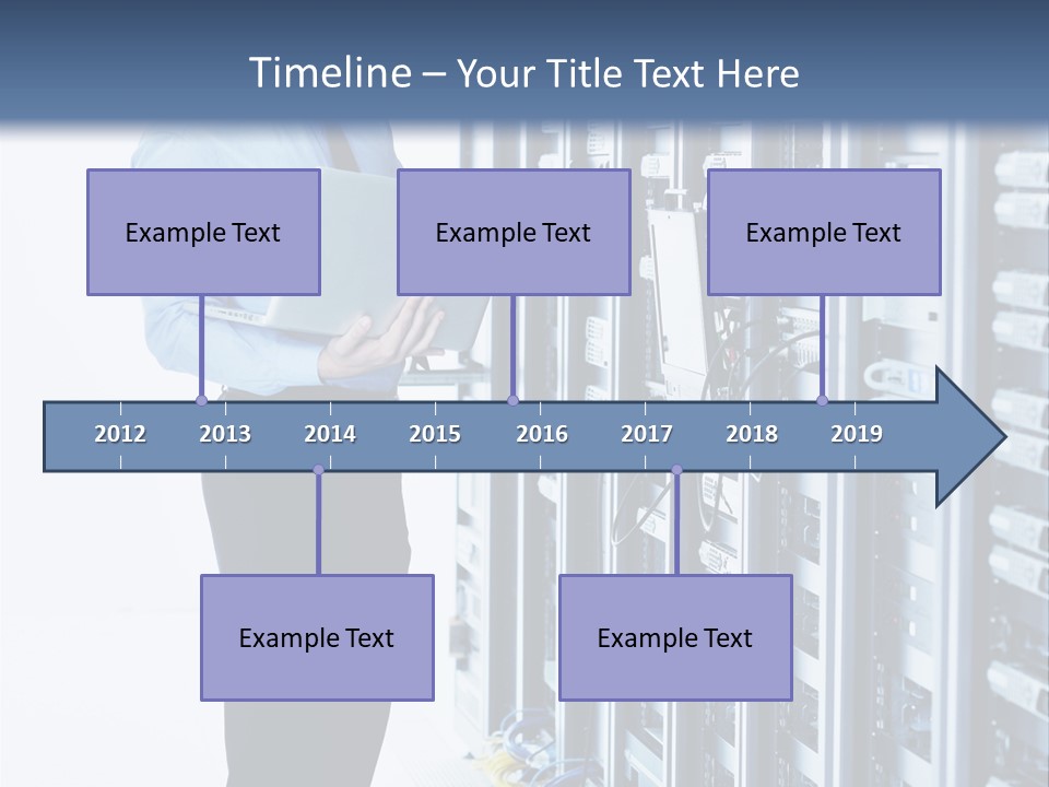 Rack Lan Technology PowerPoint Template