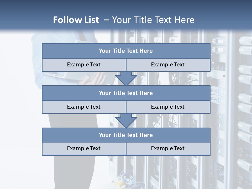 Rack Lan Technology PowerPoint Template