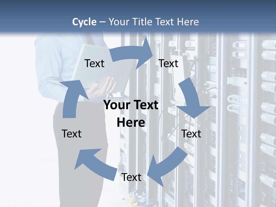 Rack Lan Technology PowerPoint Template