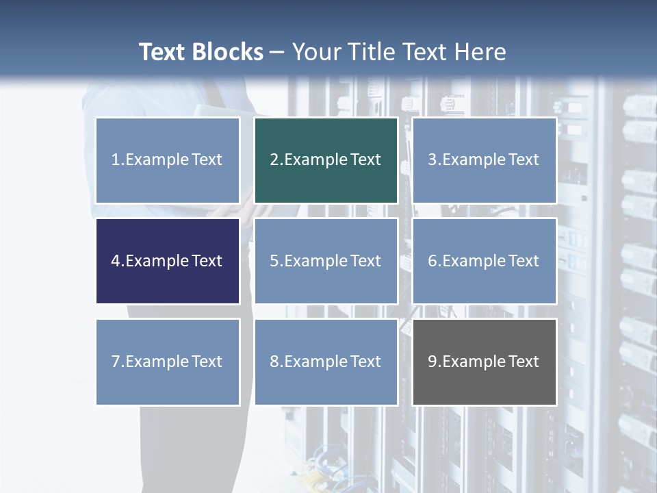 Rack Lan Technology PowerPoint Template