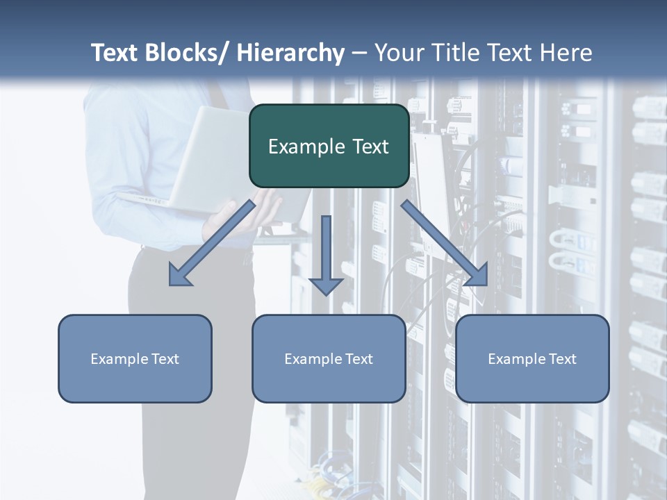 Rack Lan Technology PowerPoint Template