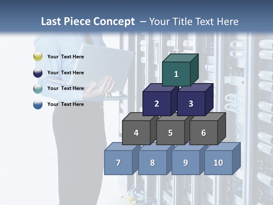 Rack Lan Technology PowerPoint Template