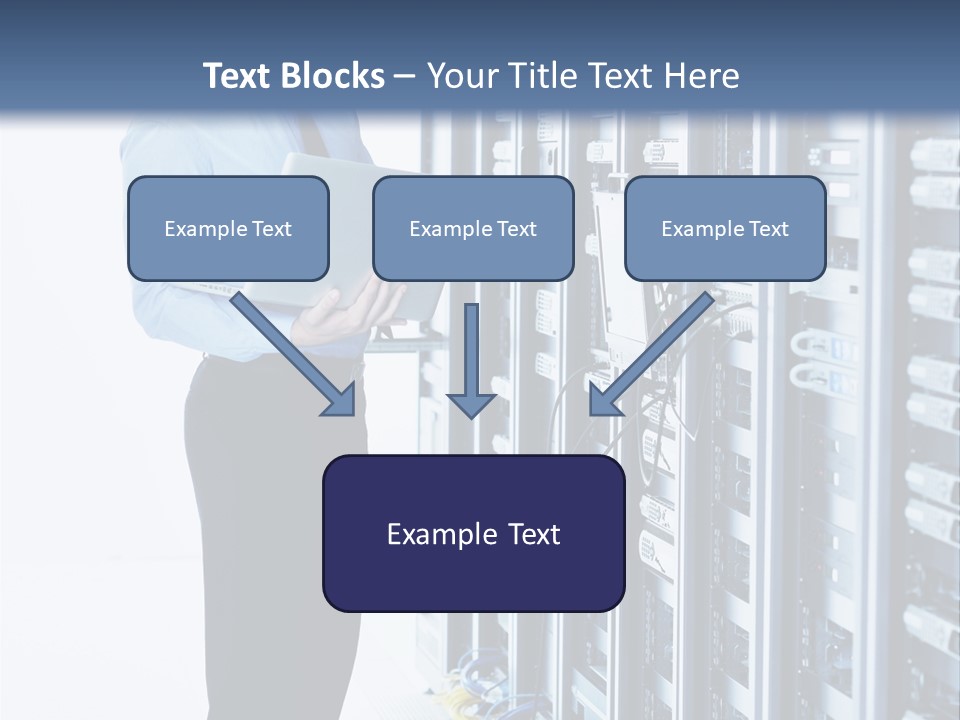 Rack Lan Technology PowerPoint Template