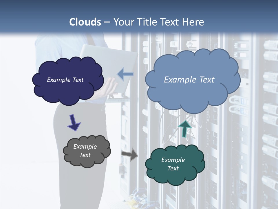Rack Lan Technology PowerPoint Template
