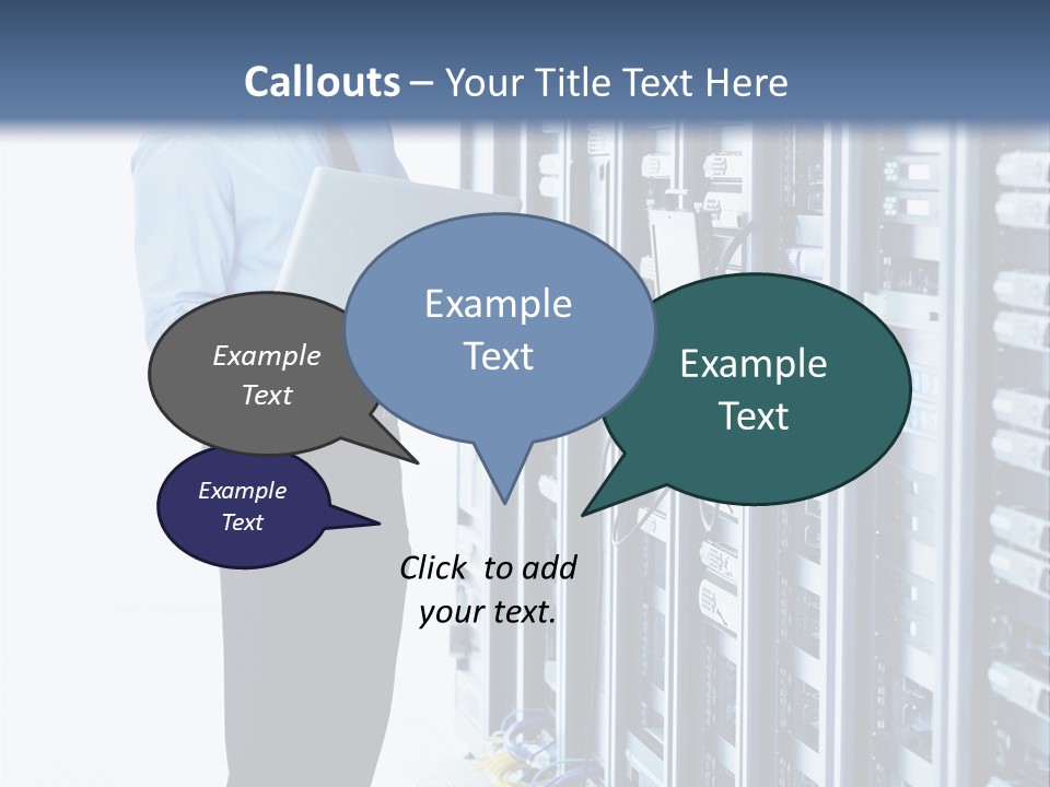 Rack Lan Technology PowerPoint Template