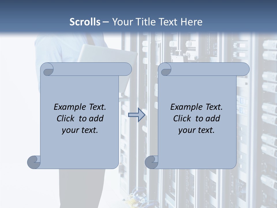 Rack Lan Technology PowerPoint Template