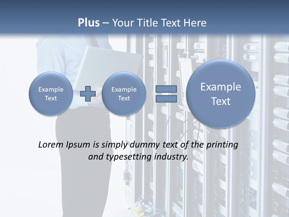 Rack Lan Technology PowerPoint Template