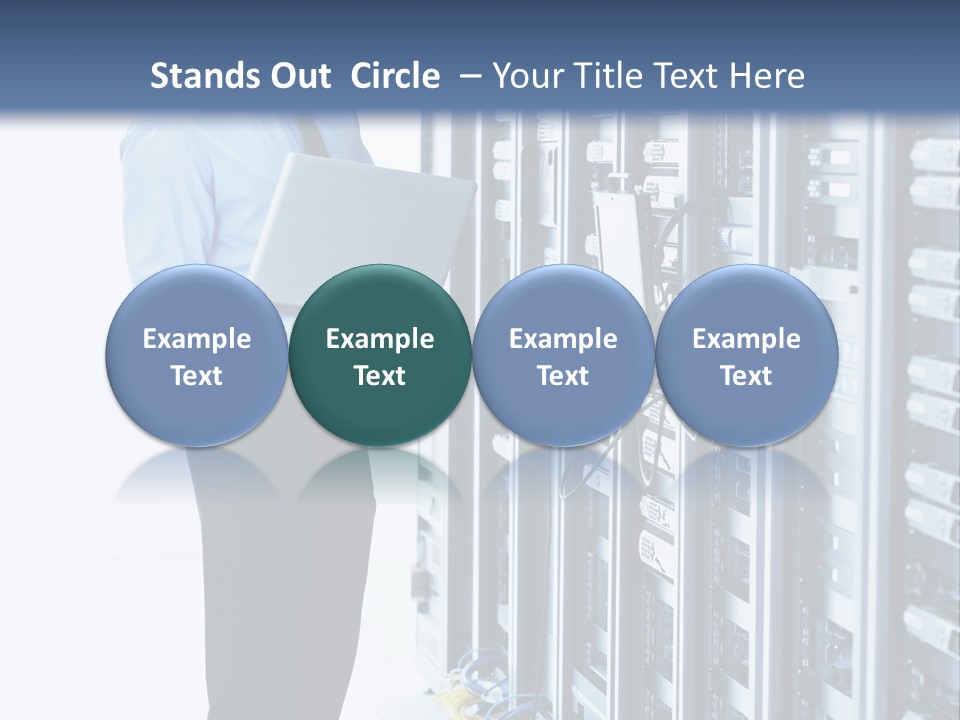 Rack Lan Technology PowerPoint Template