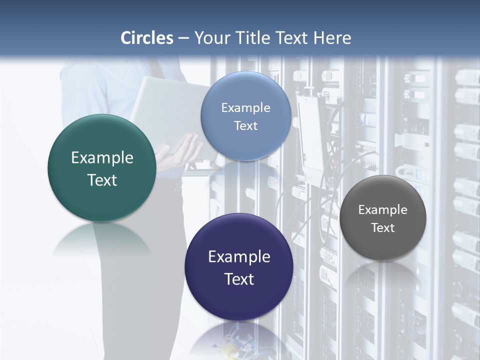 Rack Lan Technology PowerPoint Template