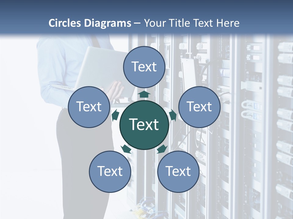 Rack Lan Technology PowerPoint Template