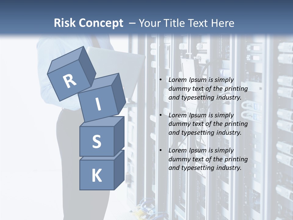 Rack Lan Technology PowerPoint Template