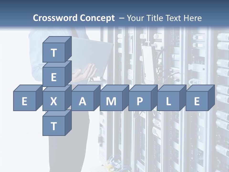 Rack Lan Technology PowerPoint Template