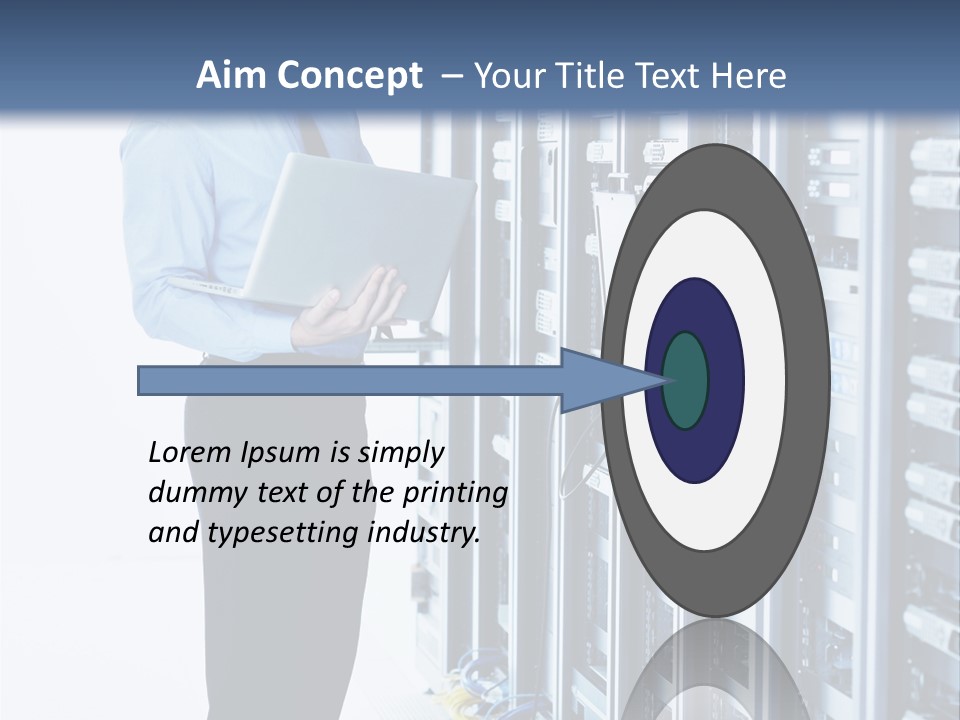 Rack Lan Technology PowerPoint Template