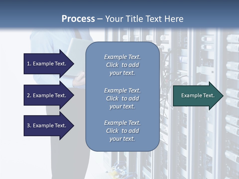 Rack Lan Technology PowerPoint Template