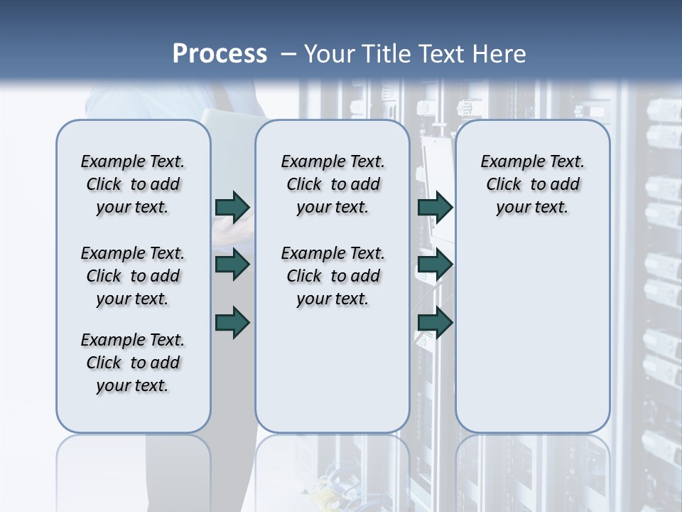 Rack Lan Technology PowerPoint Template