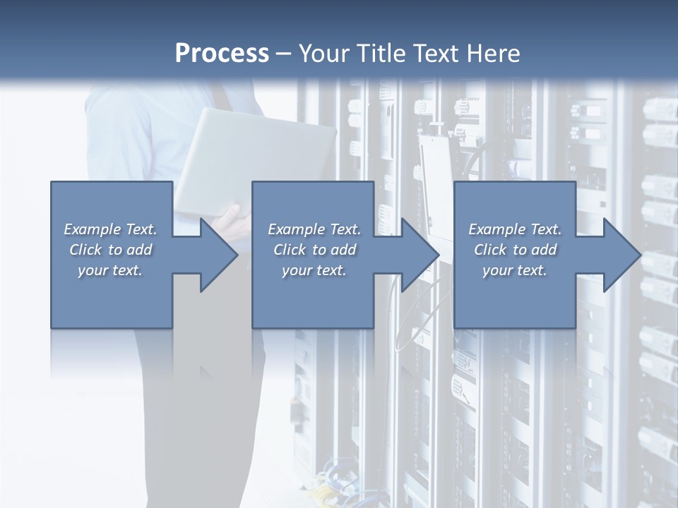 Rack Lan Technology PowerPoint Template