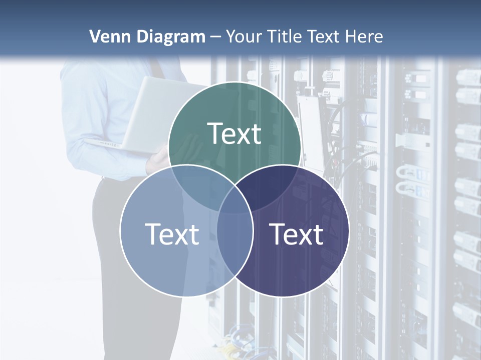 Rack Lan Technology PowerPoint Template