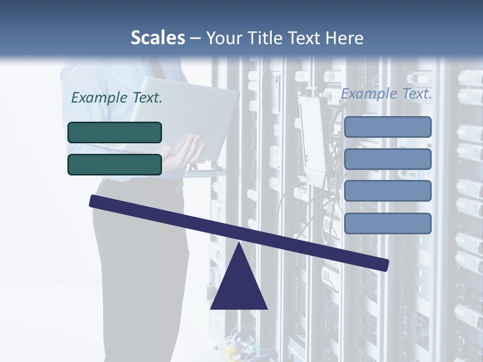 Rack Lan Technology PowerPoint Template