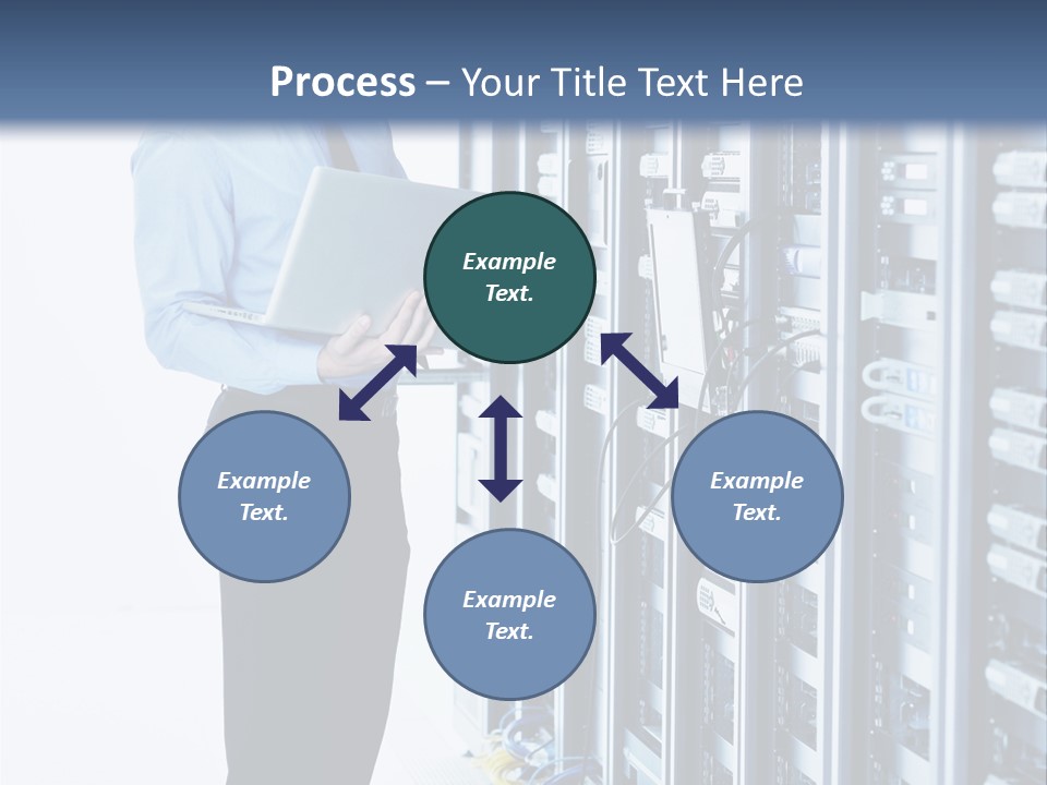 Rack Lan Technology PowerPoint Template