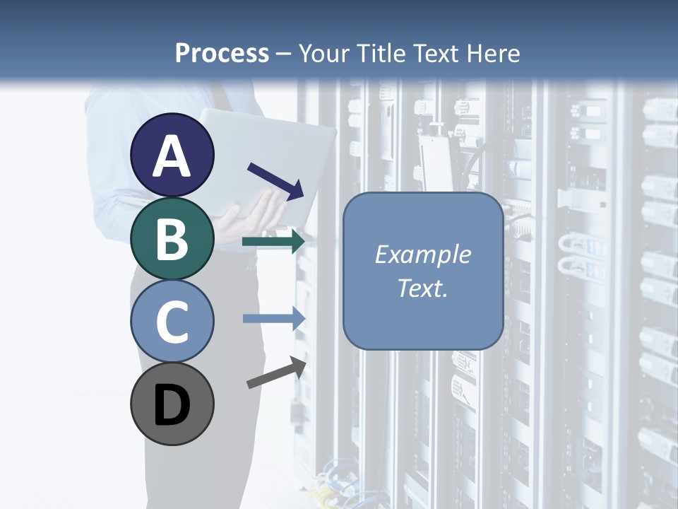 Rack Lan Technology PowerPoint Template