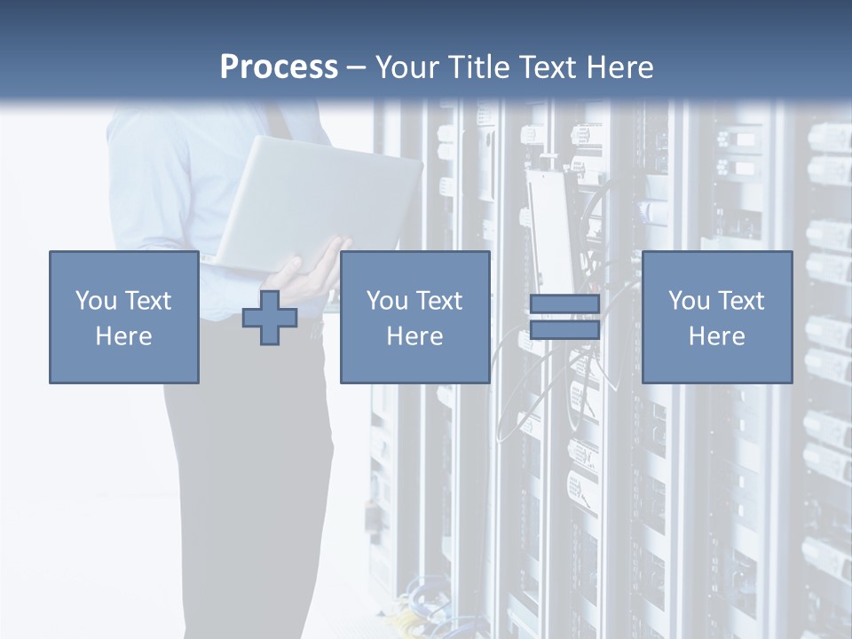 Rack Lan Technology PowerPoint Template