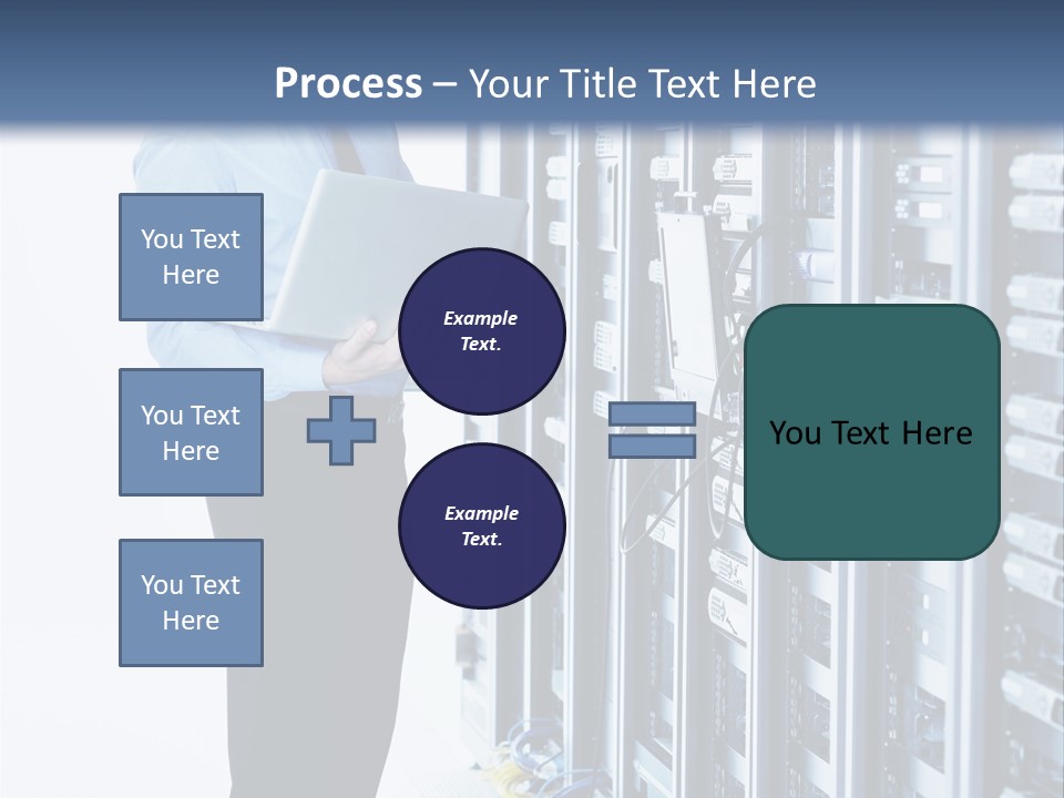 Rack Lan Technology PowerPoint Template