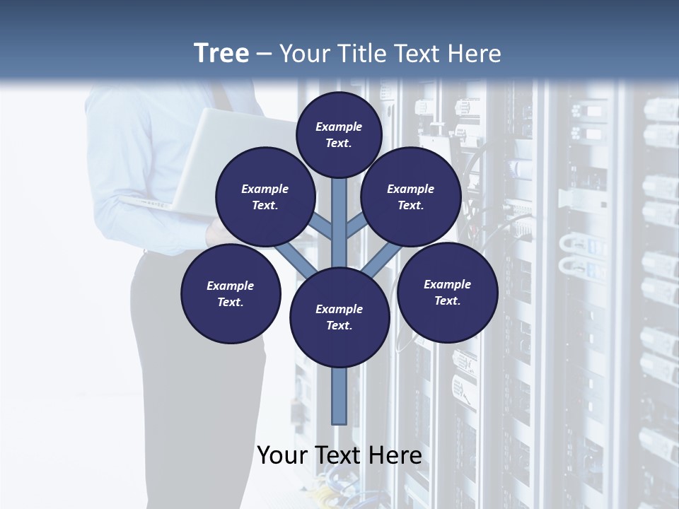 Rack Lan Technology PowerPoint Template