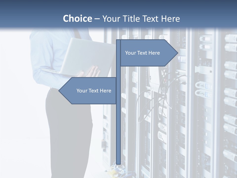 Rack Lan Technology PowerPoint Template