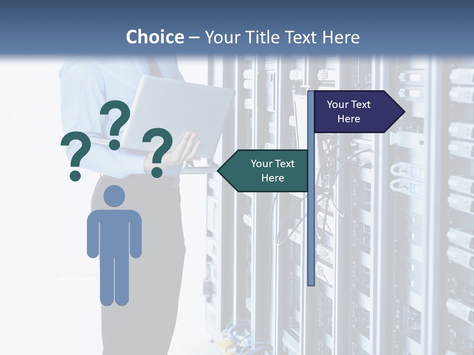Rack Lan Technology PowerPoint Template
