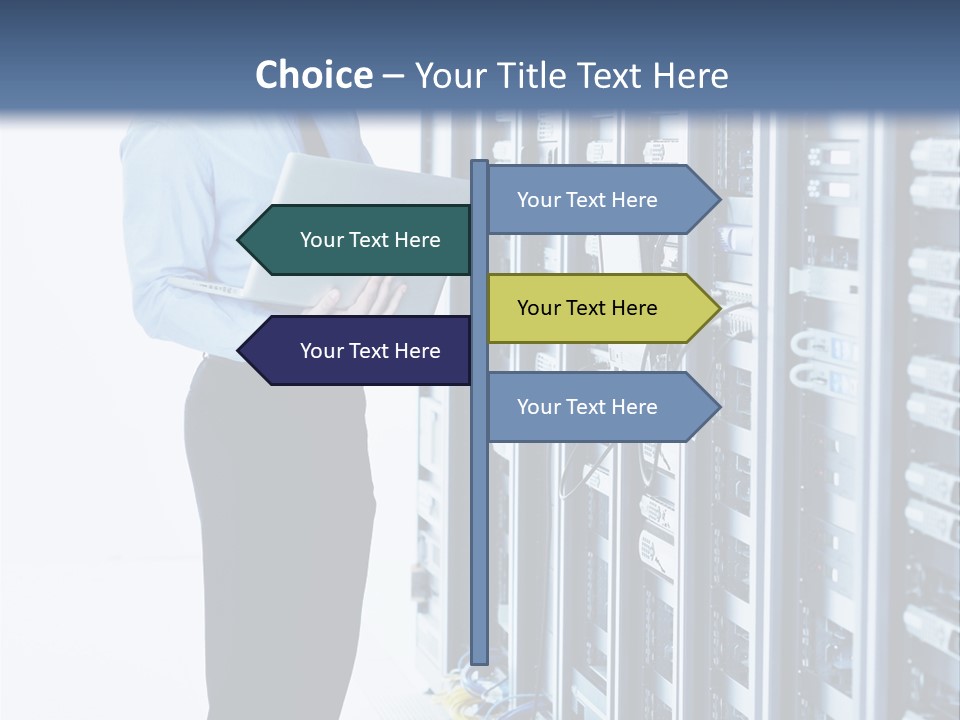 Rack Lan Technology PowerPoint Template