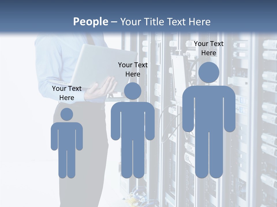 Rack Lan Technology PowerPoint Template