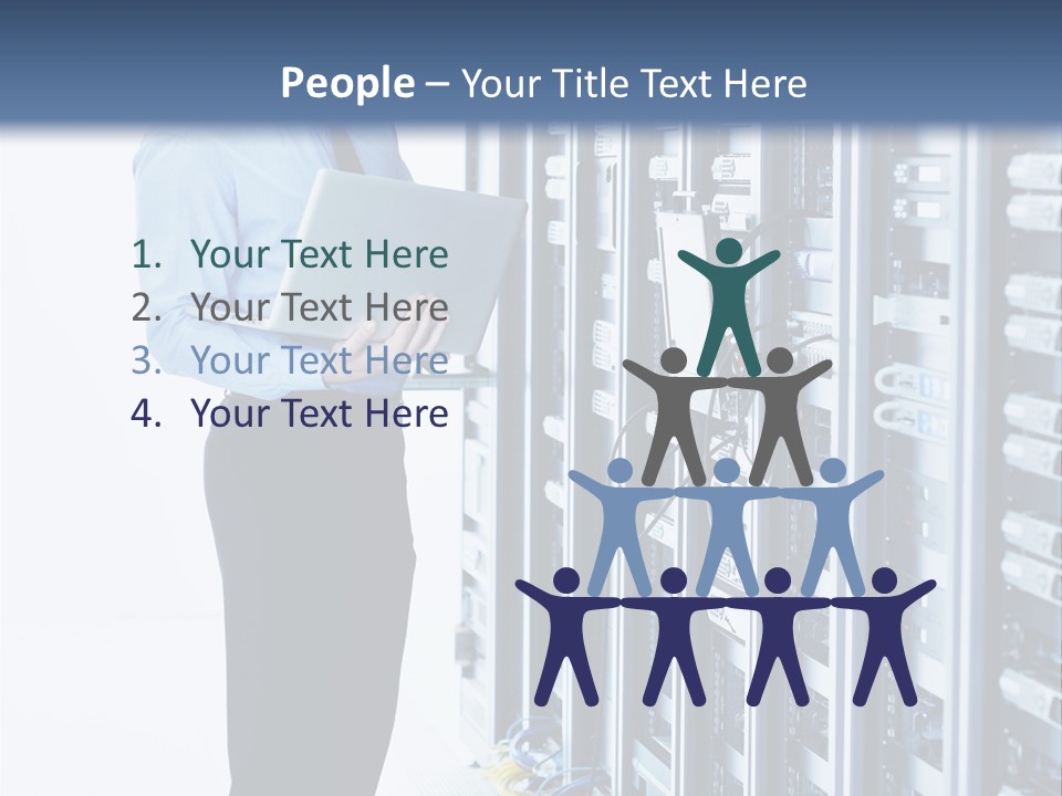 Rack Lan Technology PowerPoint Template