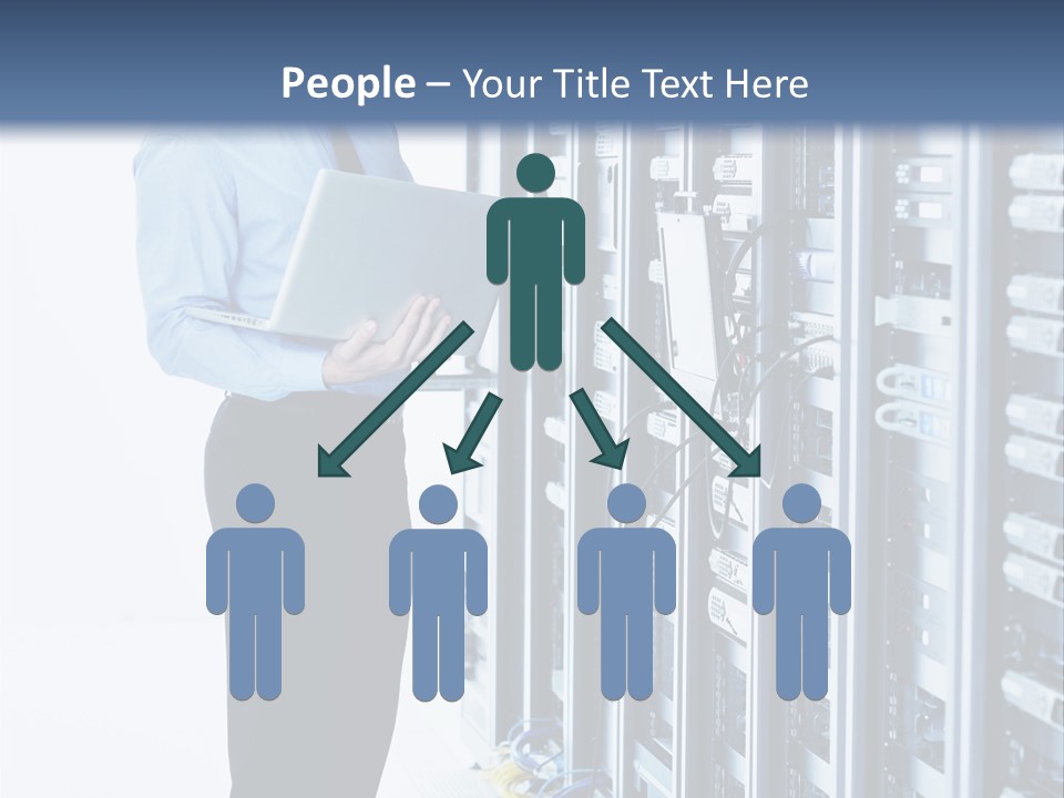 Rack Lan Technology PowerPoint Template