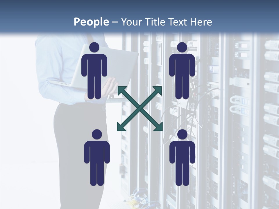 Rack Lan Technology PowerPoint Template