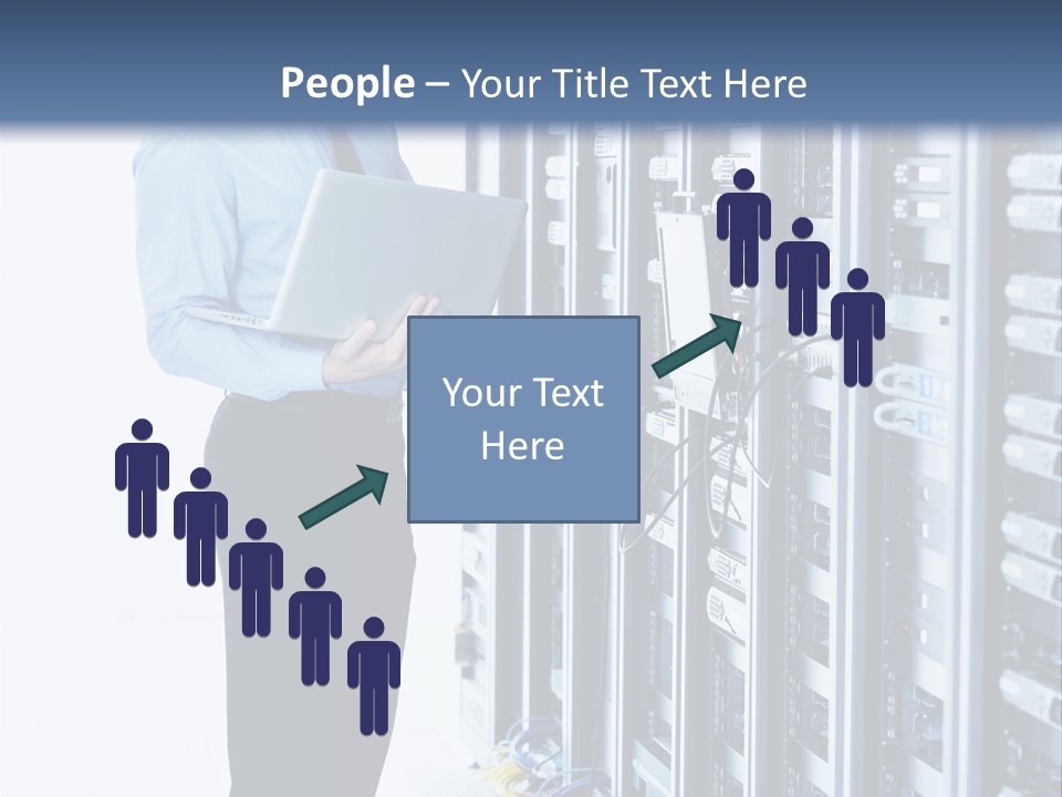 Rack Lan Technology PowerPoint Template