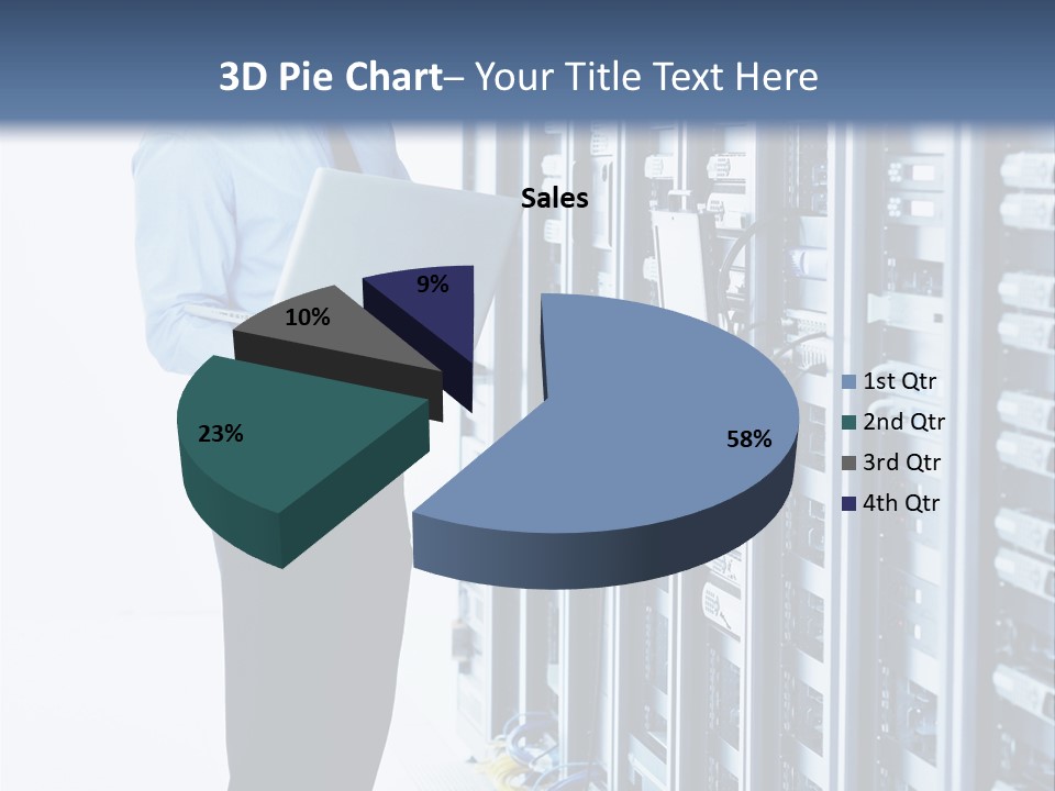 Rack Lan Technology PowerPoint Template