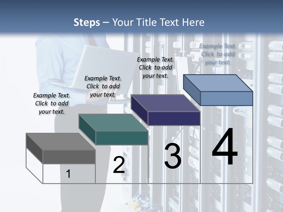 Rack Lan Technology PowerPoint Template