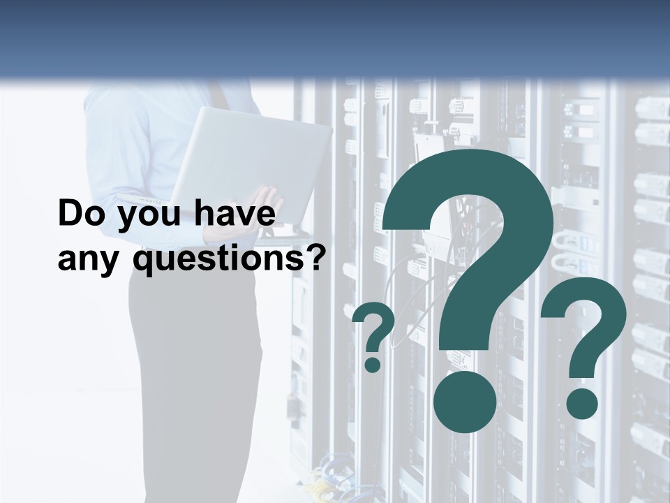 Rack Lan Technology PowerPoint Template