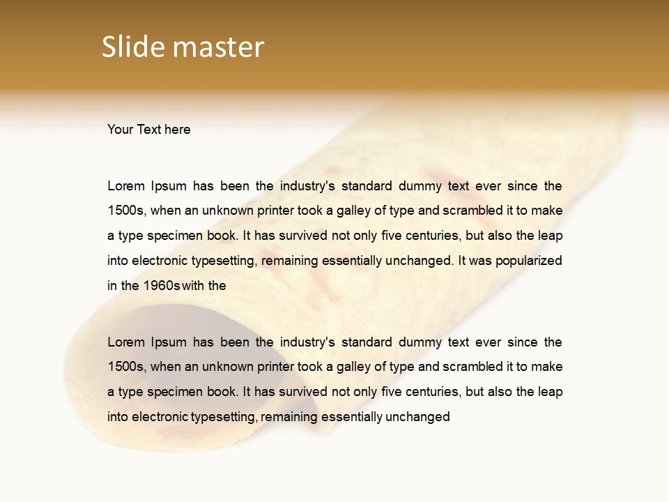 Traditional Butter White PowerPoint Template