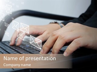 Communication Type Finger PowerPoint Template