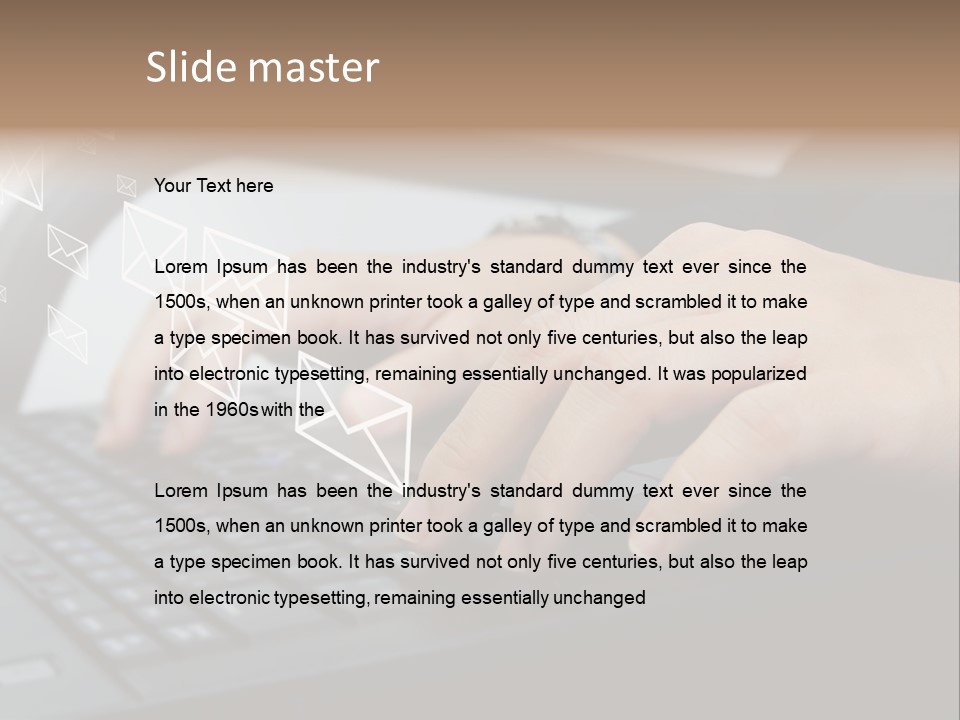 Communication Type Finger PowerPoint Template