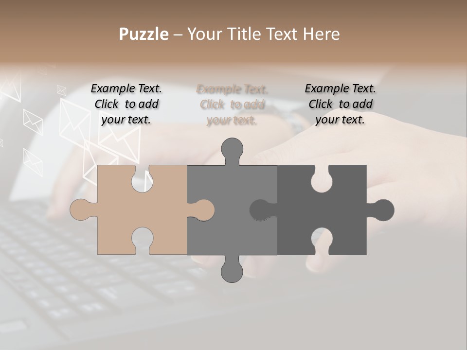 Communication Type Finger PowerPoint Template