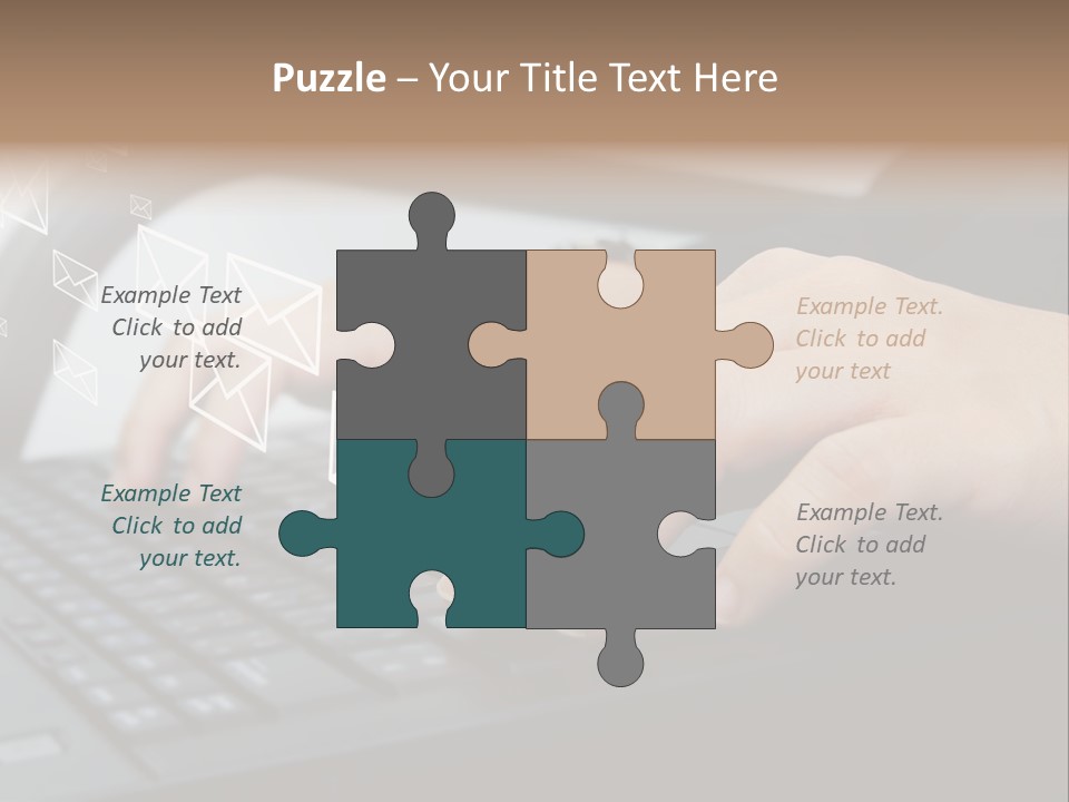Communication Type Finger PowerPoint Template