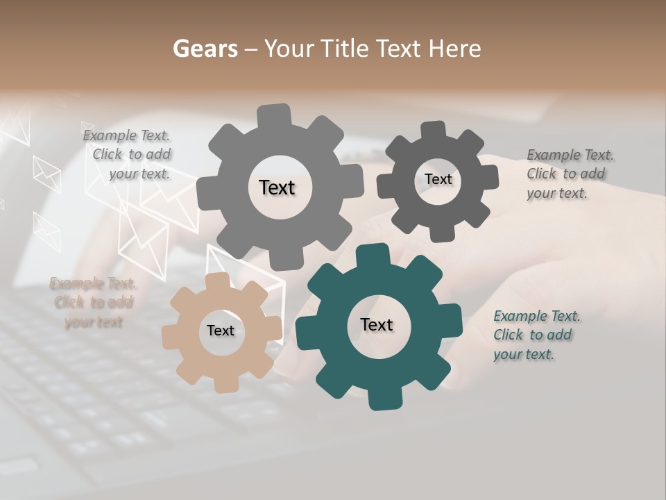 Communication Type Finger PowerPoint Template