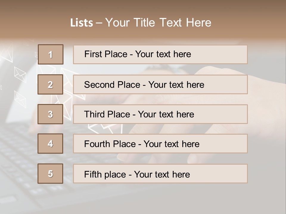 Communication Type Finger PowerPoint Template