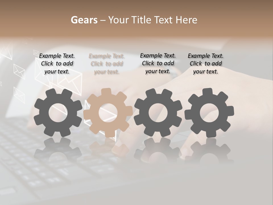 Communication Type Finger PowerPoint Template