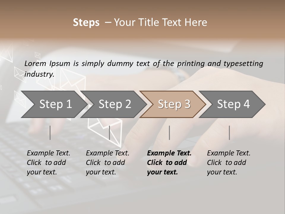 Communication Type Finger PowerPoint Template