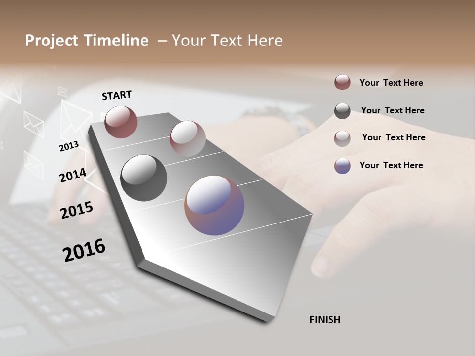 Communication Type Finger PowerPoint Template