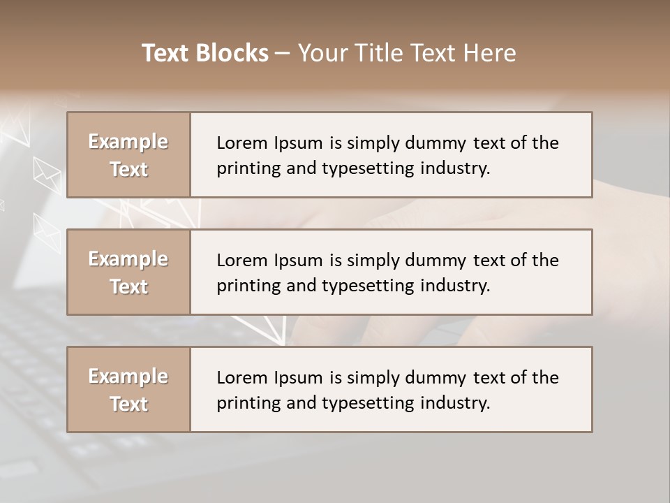 Communication Type Finger PowerPoint Template